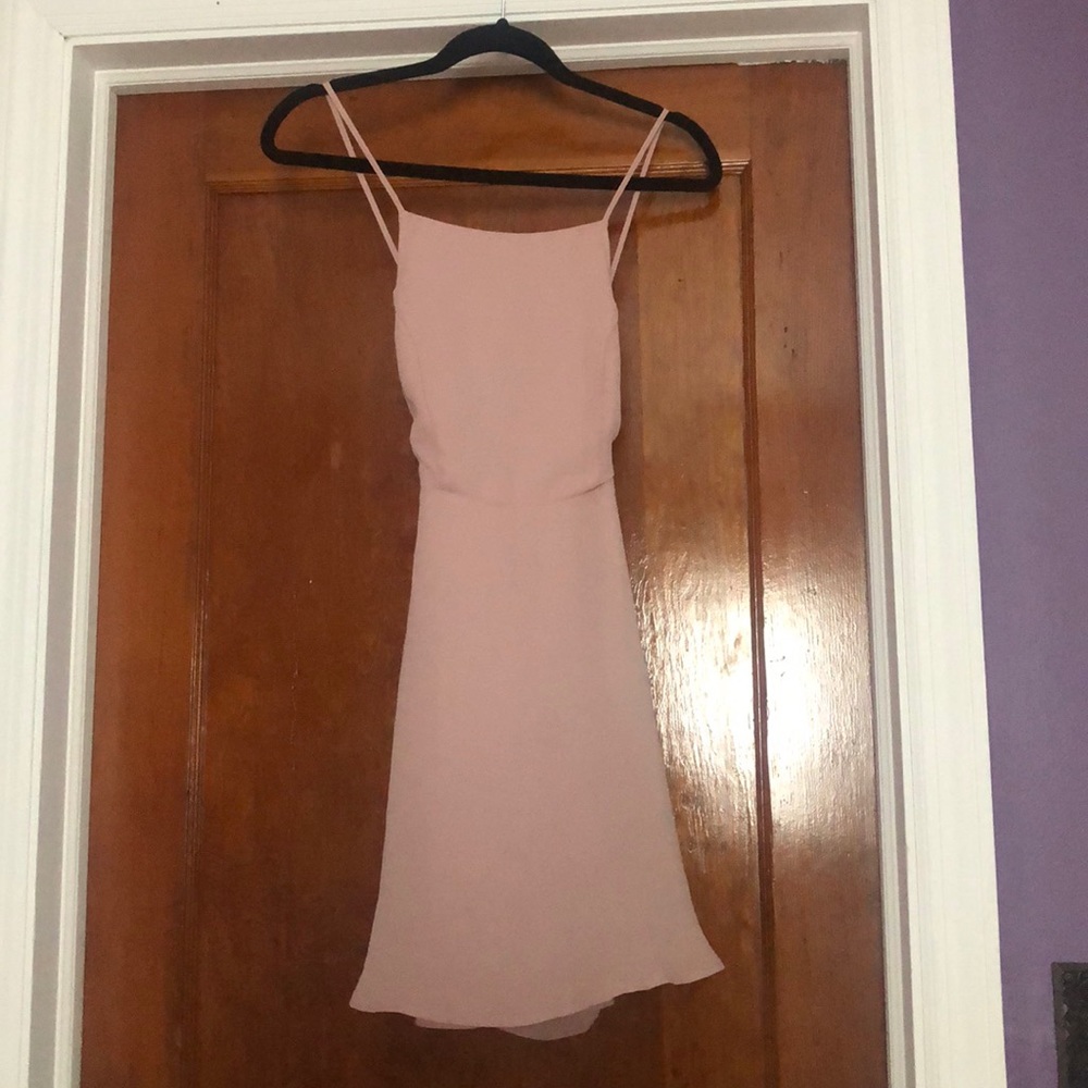 Blush pink flowy dress